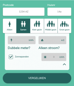 energie vergelijken met zonnepanelen